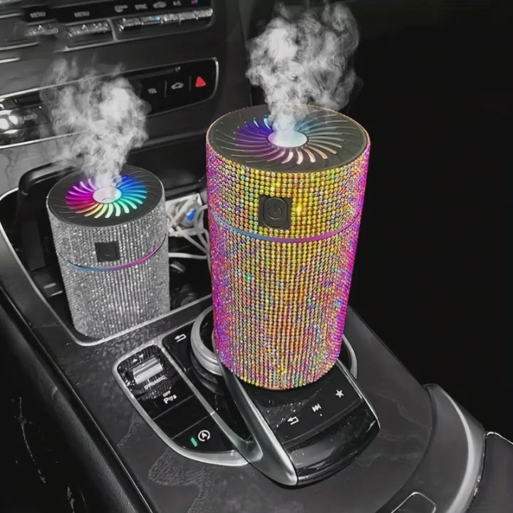 "Crystal Car Diffuser with Air Purifier"